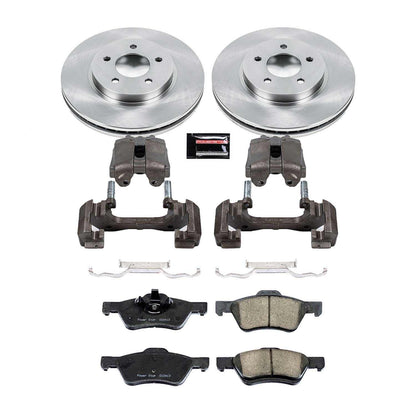 PowerStop Power Stop 08-10 Ford Escape Front Autospecialty Brake Kit w/Calipers KCOE4581