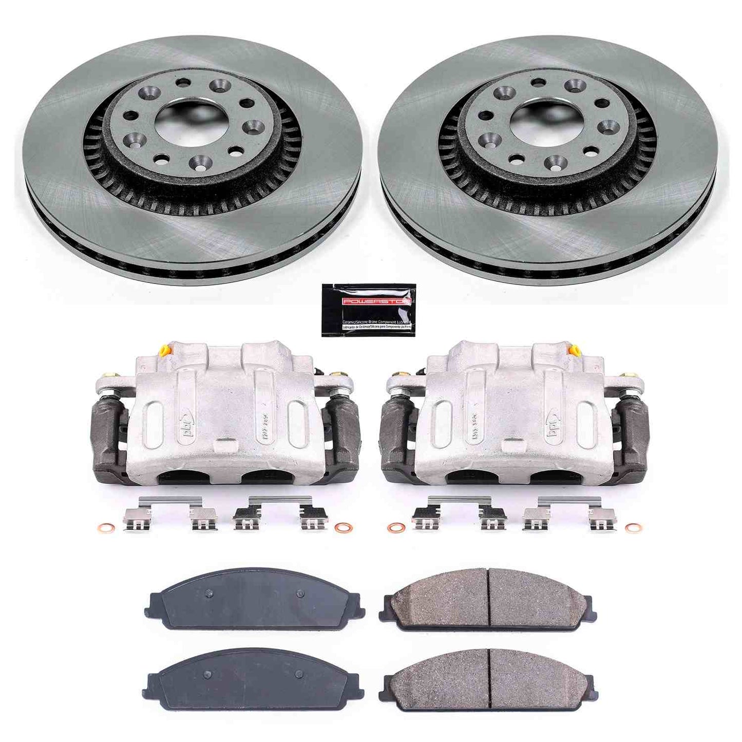 PowerStop Power Stop 08-09 Ford Taurus X Front Autospecialty Brake Kit w/Calipers KCOE4599A