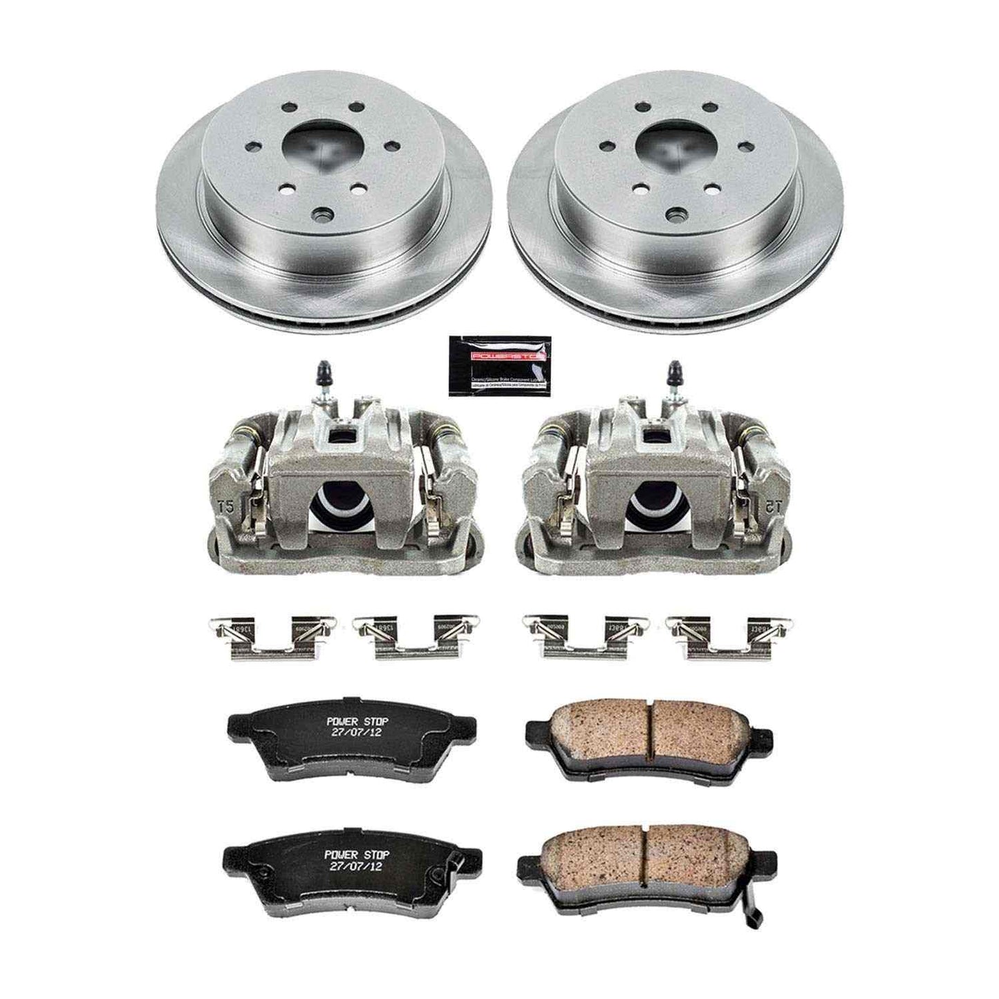 PowerStop Power Stop 05-18 Nissan Frontier Rear Autospecialty Brake Kit w/Calipers KCOE4621