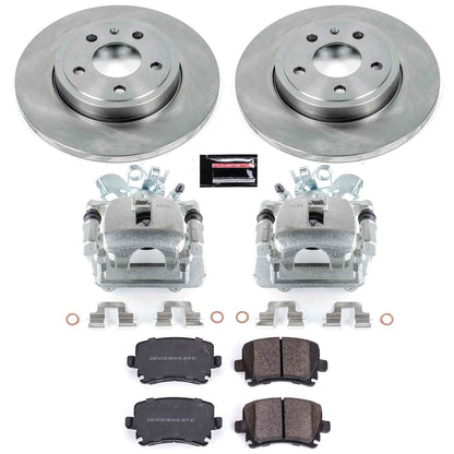 PowerStop Power Stop 05-09 Audi A4 Rear Autospecialty Brake Kit w/Calipers KCOE4624
