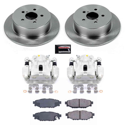 PowerStop Power Stop 05-09 Subaru Legacy Rear Autospecialty Brake Kit w/Calipers KCOE4632