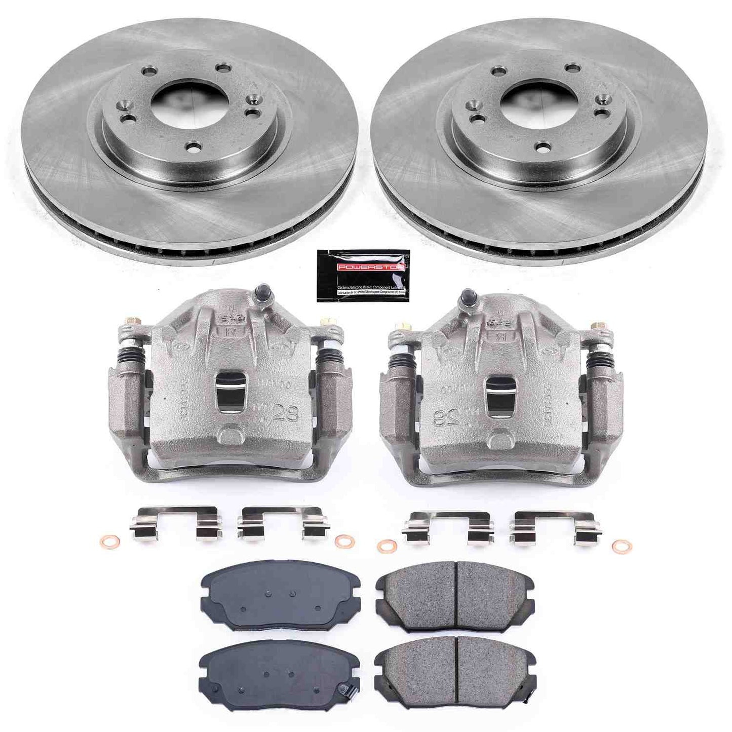 PowerStop Power Stop 06-10 Hyundai Sonata Front Autospecialty Brake Kit w/Calipers KCOE4647A