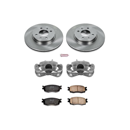PowerStop Power Stop 06-11 Hyundai Accent Front Autospecialty Brake Kit w/Calipers KCOE4652