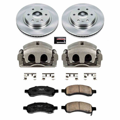 PowerStop Power Stop 08-17 Buick Enclave Front Autospecialty Brake Kit w/Calipers KCOE4657