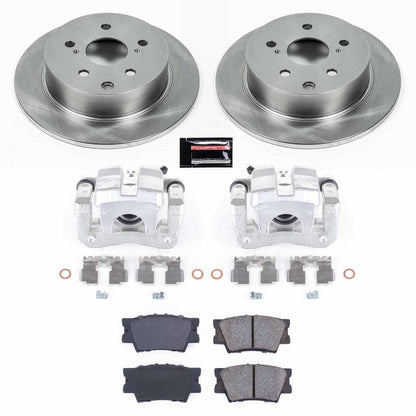 PowerStop Power Stop 09-10 Pontiac Vibe Rear Autospecialty Brake Kit w/Calipers KCOE4670