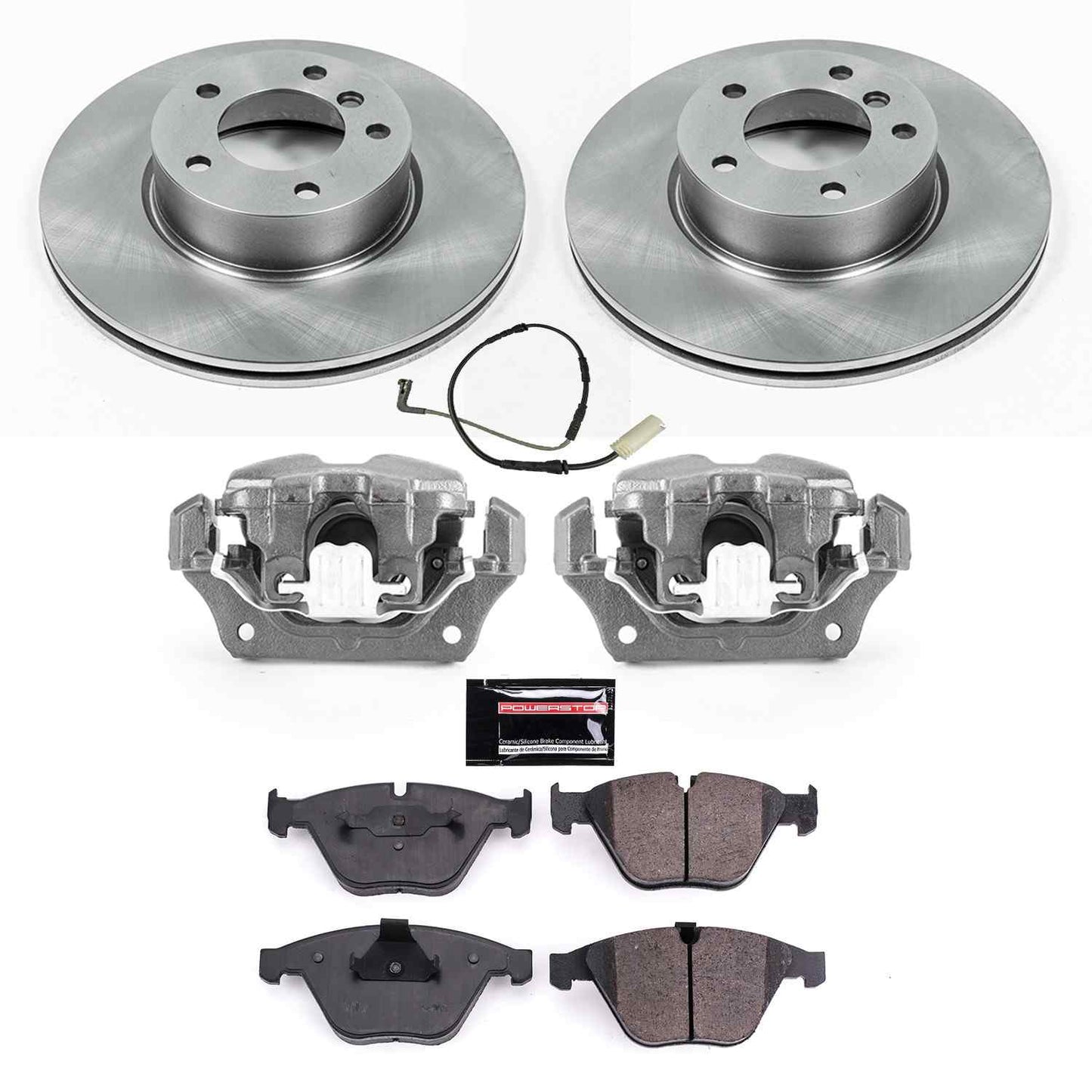 PowerStop Power Stop 08-10 BMW 328i Front Autospecialty Brake Kit w/Calipers KCOE4677