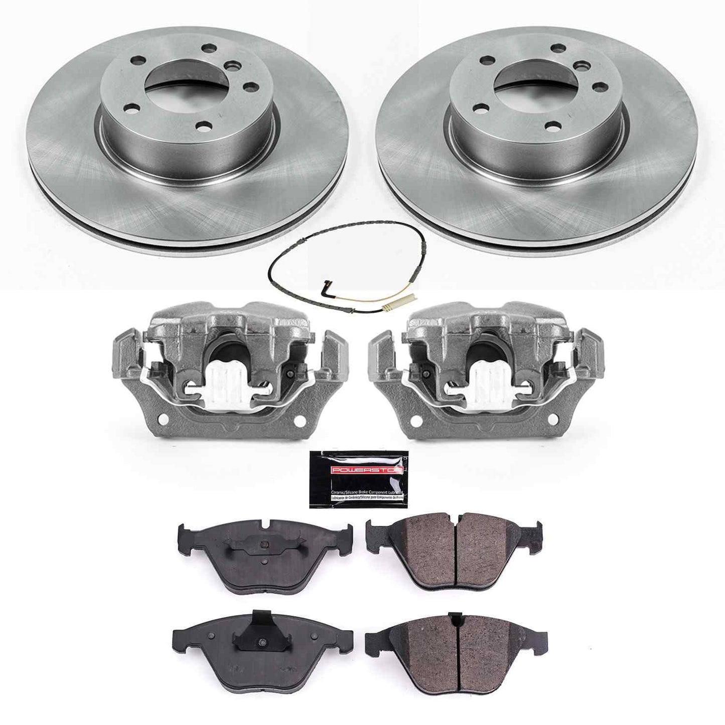 PowerStop Power Stop 09-10 BMW 328i xDrive Front Autospecialty Brake Kit w/Calipers KCOE4678