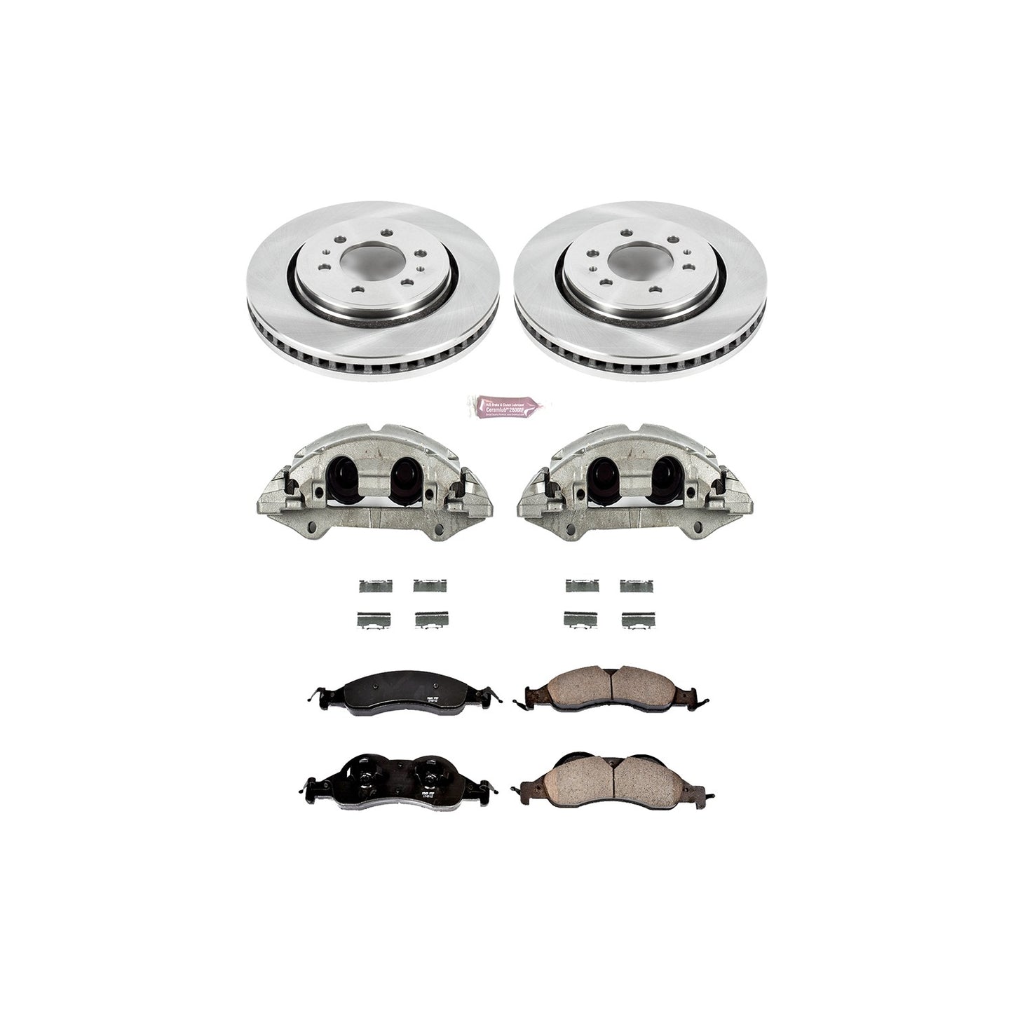 PowerStop Power Stop 07-09 Ford Expedition Front Autospecialty Brake Kit w/Calipers KCOE4682