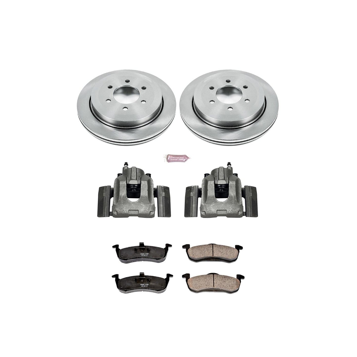 PowerStop Power Stop 07-17 Ford Expedition Rear Autospecialty Brake Kit w/Calipers KCOE4683