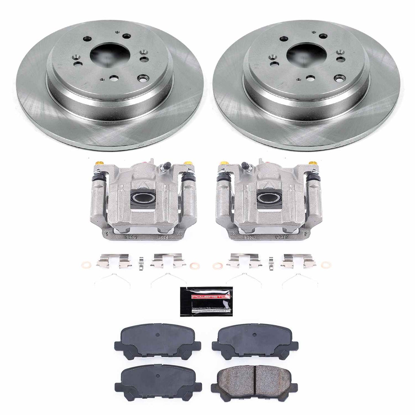 PowerStop Power Stop 09-11 Honda Pilot Rear Autospecialty Brake Kit w/Calipers KCOE4685B