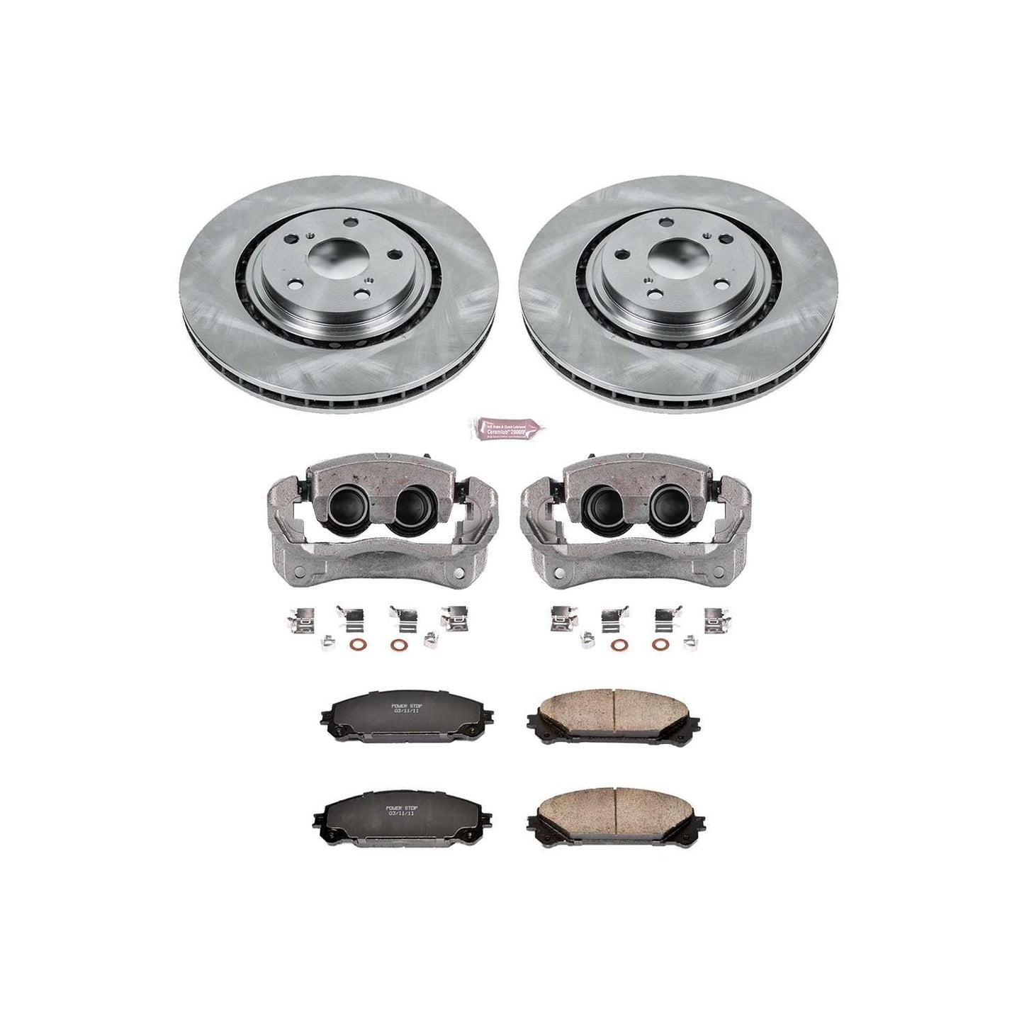 PowerStop Power Stop 10-15 Lexus RX350 Front Autospecialty Brake Kit w/Calipers KCOE4713A