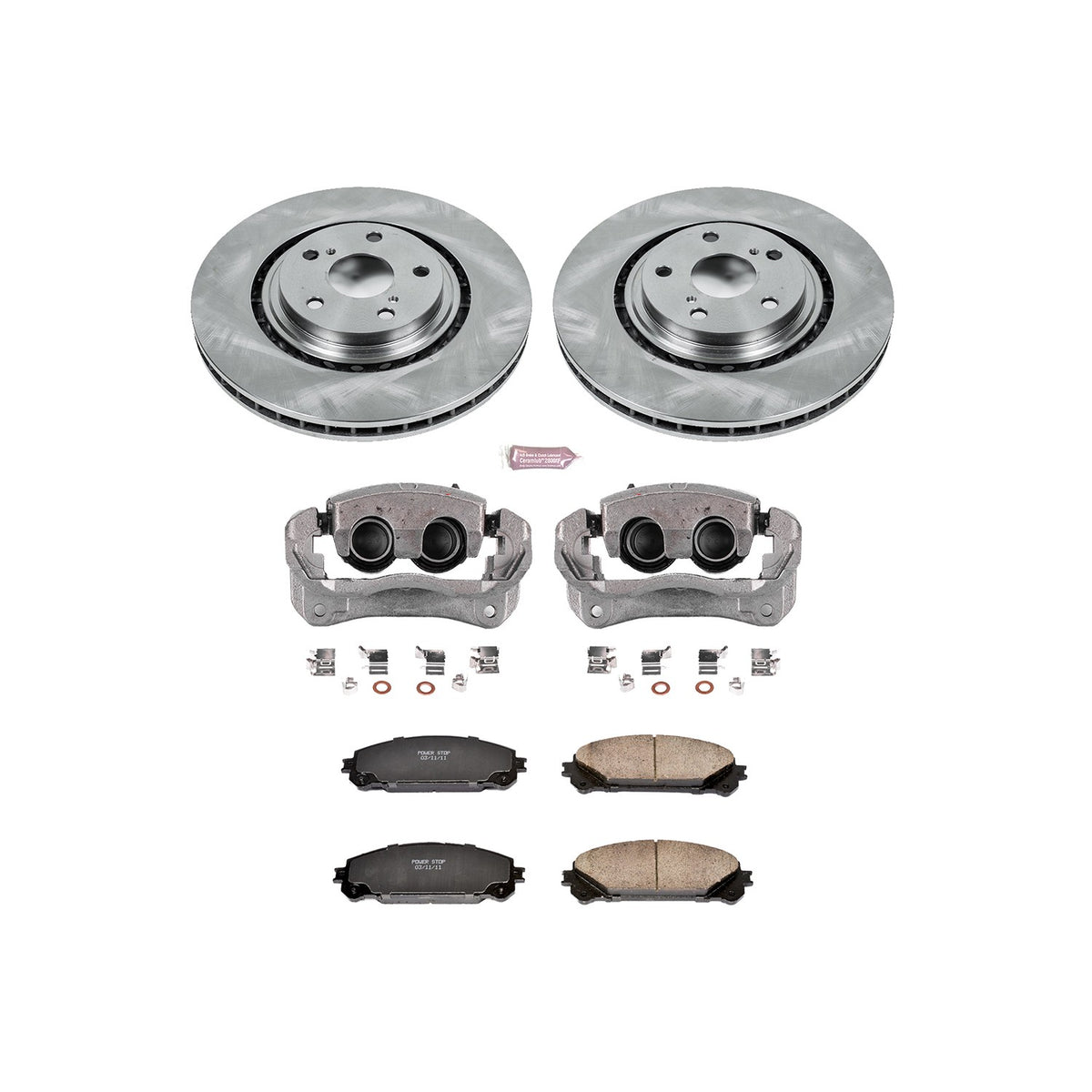 PowerStop Power Stop 10-15 Lexus RX350 Front Autospecialty Brake Kit w/Calipers KCOE4713A