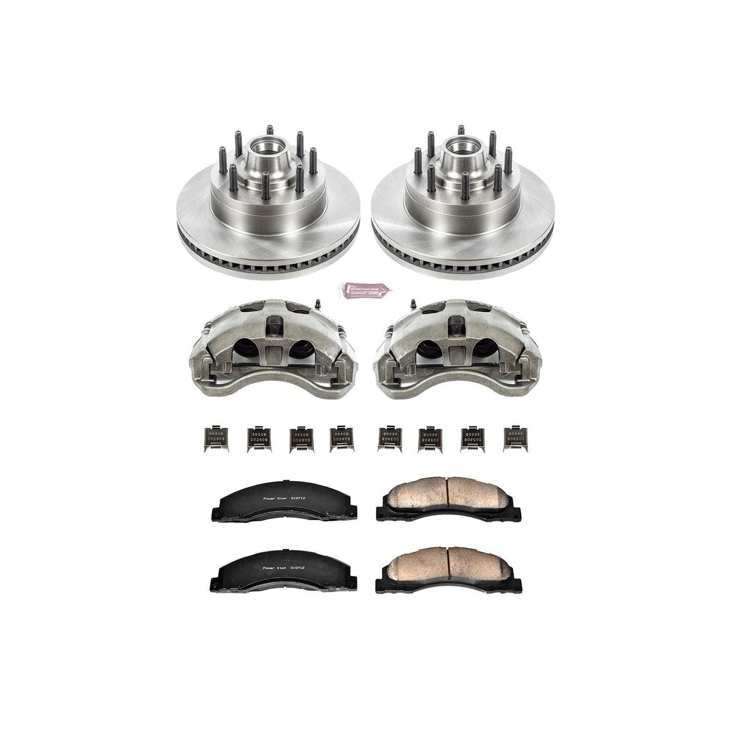 PowerStop Power Stop 08-14 Ford E-150 Front Autospecialty Brake Kit w/Calipers KCOE4716