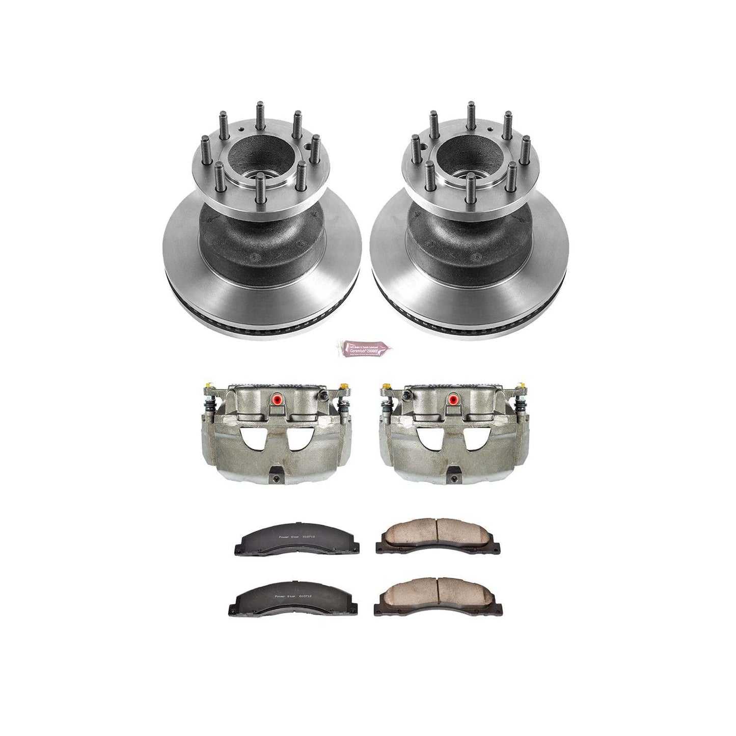 PowerStop Power Stop 08-19 Ford E-350 Super Duty Front Autospecialty Brake Kit w/Calipers KCOE4717