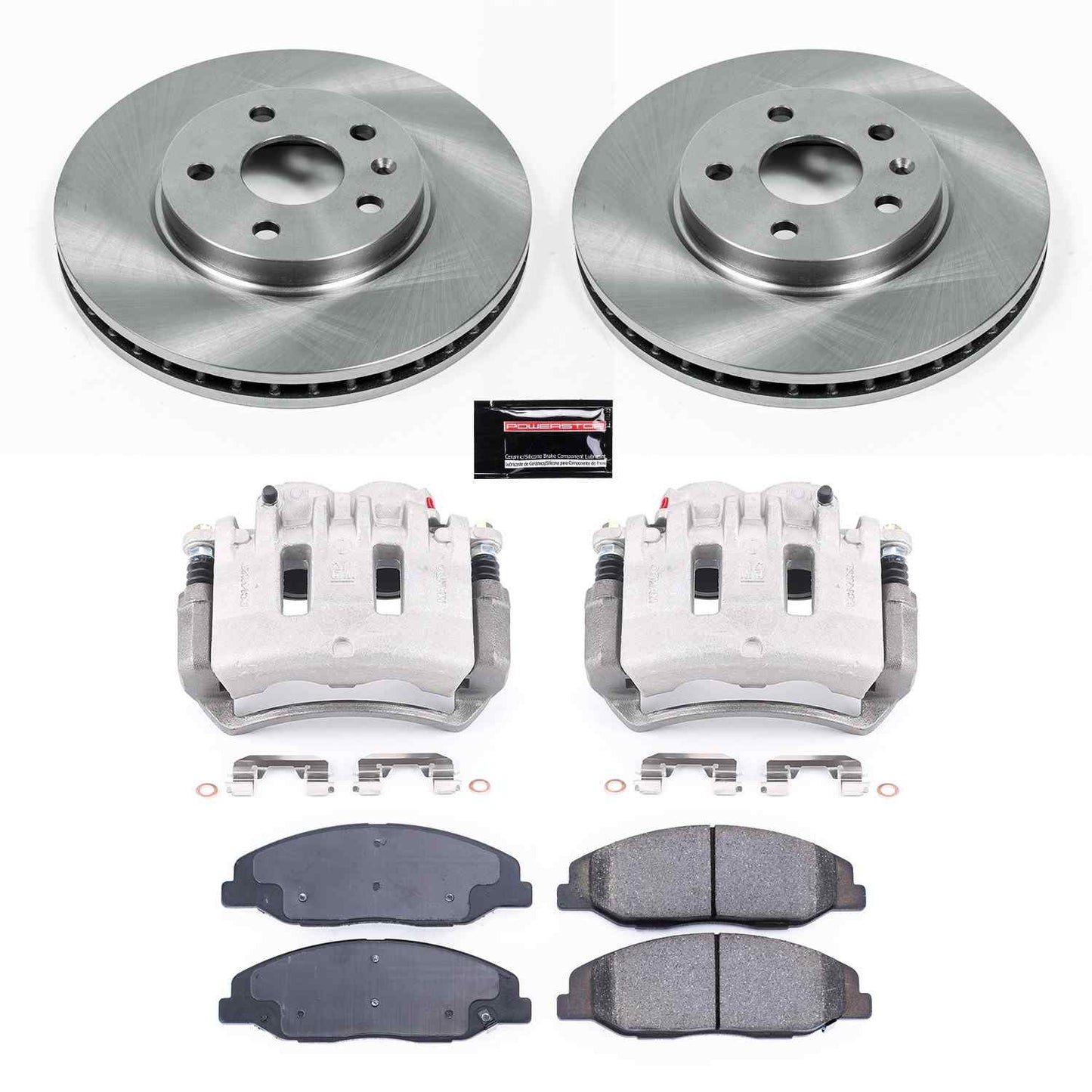 PowerStop Power Stop 08-14 Cadillac CTS Front Autospecialty Brake Kit w/Calipers KCOE4721