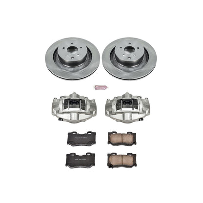 PowerStop Power Stop 08-13 Infiniti G37 Rear Autospecialty Brake Kit w/Calipers KCOE4732