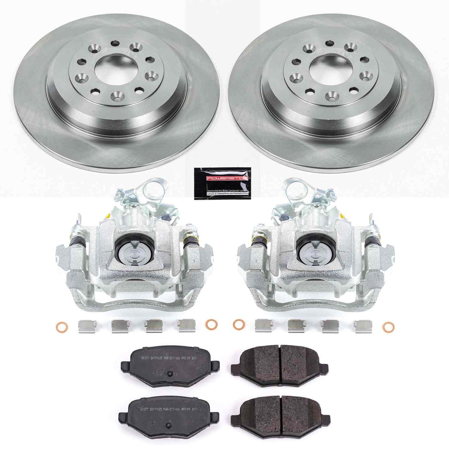PowerStop Power Stop 11-15 Ford Edge Rear Autospecialty Brake Kit w/Calipers KCOE4744C