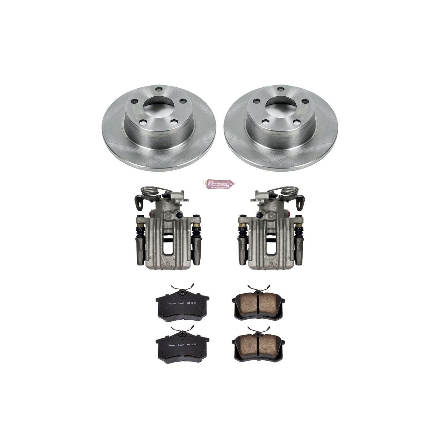 PowerStop Power Stop 99-04 Audi A6 Quattro Rear Autospecialty Brake Kit w/Calipers KCOE4845