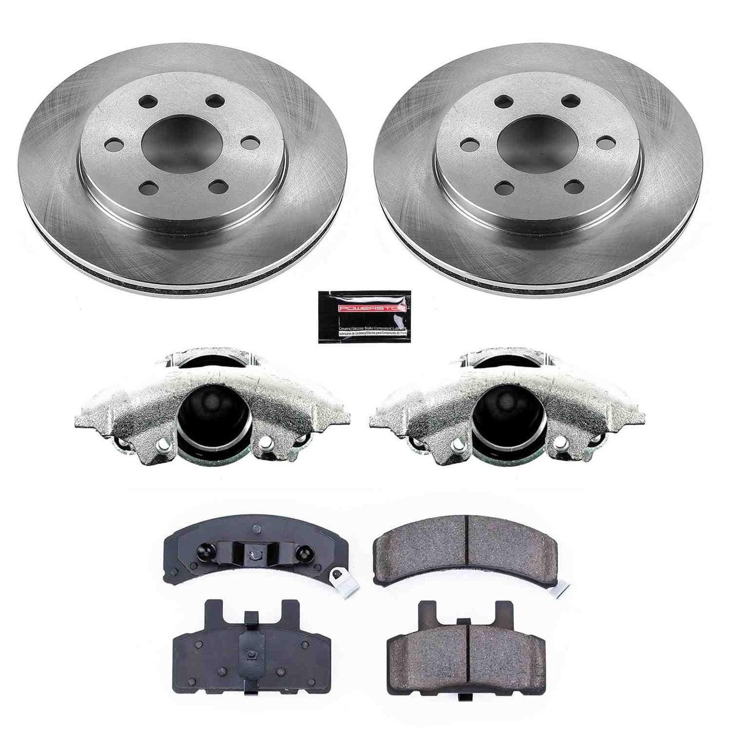 PowerStop Power Stop 98-99 Cadillac DeVille Front Autospecialty Brake Kit w/Calipers KCOE4870