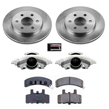 PowerStop Power Stop 98-99 Cadillac DeVille Front Autospecialty Brake Kit w/Calipers KCOE4870