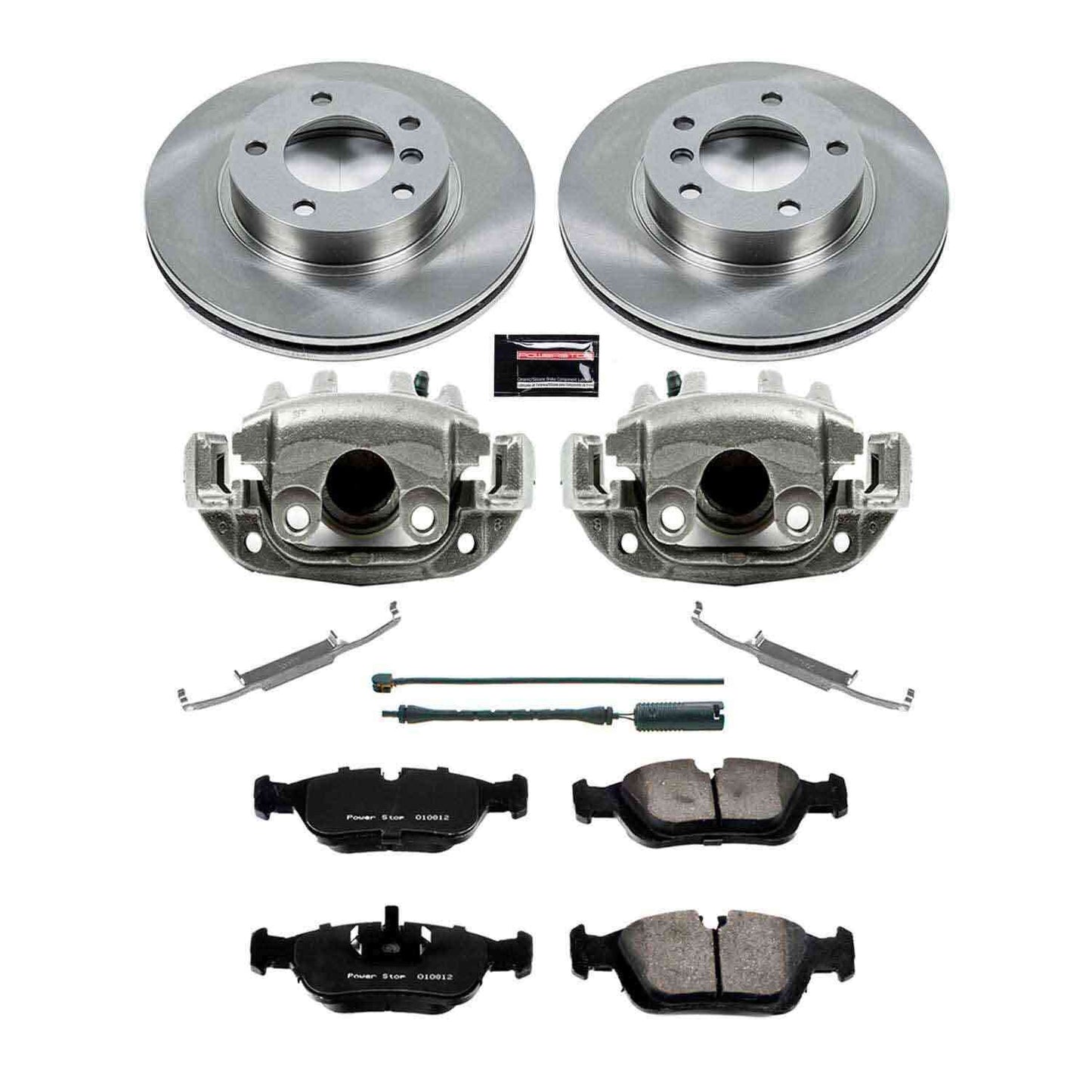 PowerStop Power Stop 92-98 BMW 318i Front Autospecialty Brake Kit w/Calipers KCOE496
