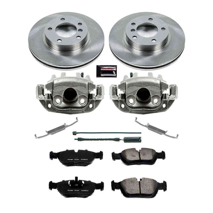 PowerStop Power Stop 92-98 BMW 318i Front Autospecialty Brake Kit w/Calipers KCOE496