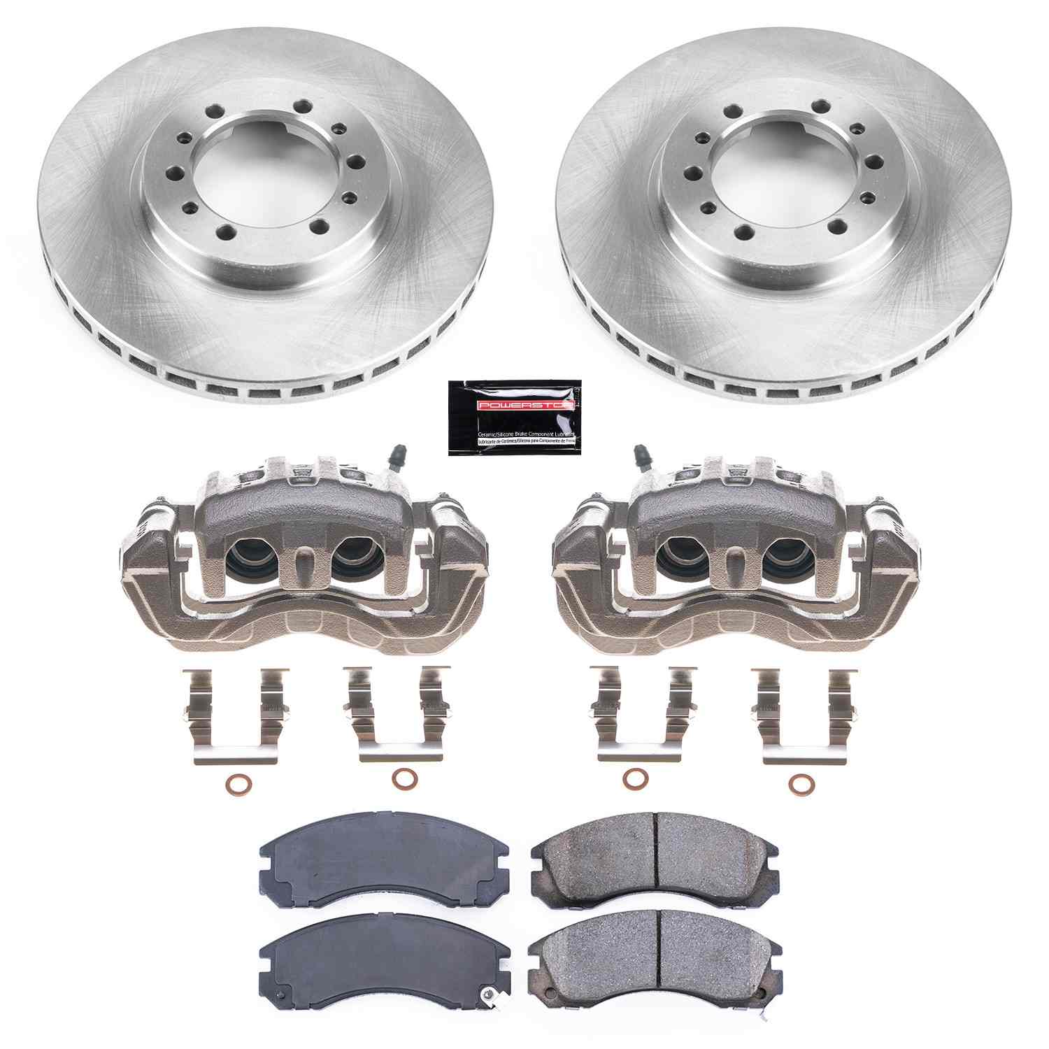 Power Stop 91-96 Mitsubishi Montero Front Autospecialty Brake Kit w/Calipers KCOE4981