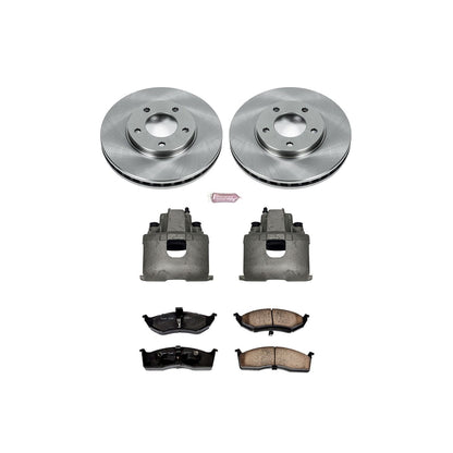 PowerStop Power Stop 1996 Chrysler Town and Country Front Autospecialty Brake Kit w/Calipers KCOE5035