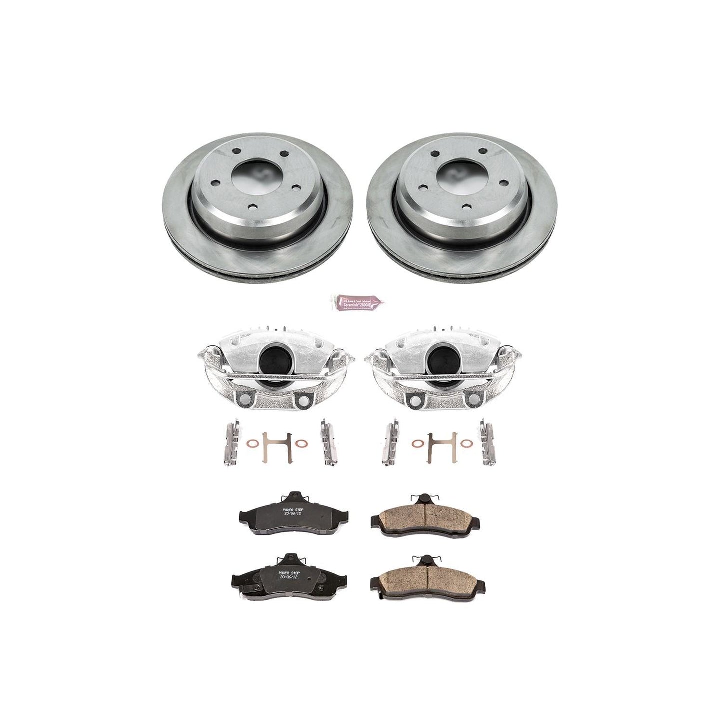 PowerStop Power Stop 94-96 Chevrolet Caprice Rear Autospecialty Brake Kit w/Calipers KCOE5064