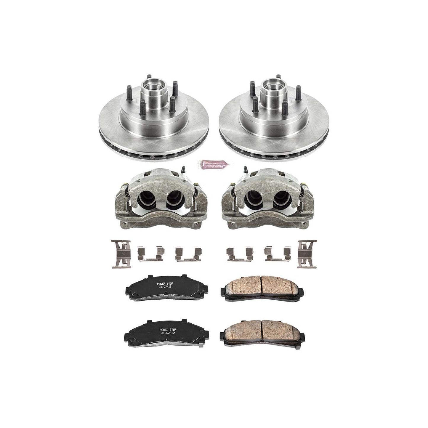 PowerStop Power Stop 95-97 Ford Ranger Front Autospecialty Brake Kit w/Calipers KCOE5079