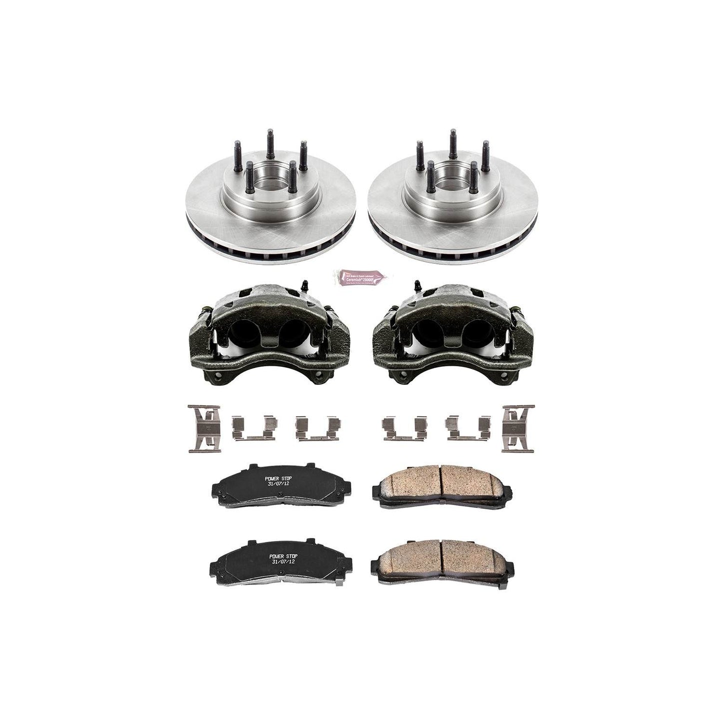 PowerStop Power Stop 95-97 Ford Ranger Front Autospecialty Brake Kit w/Calipers KCOE5081