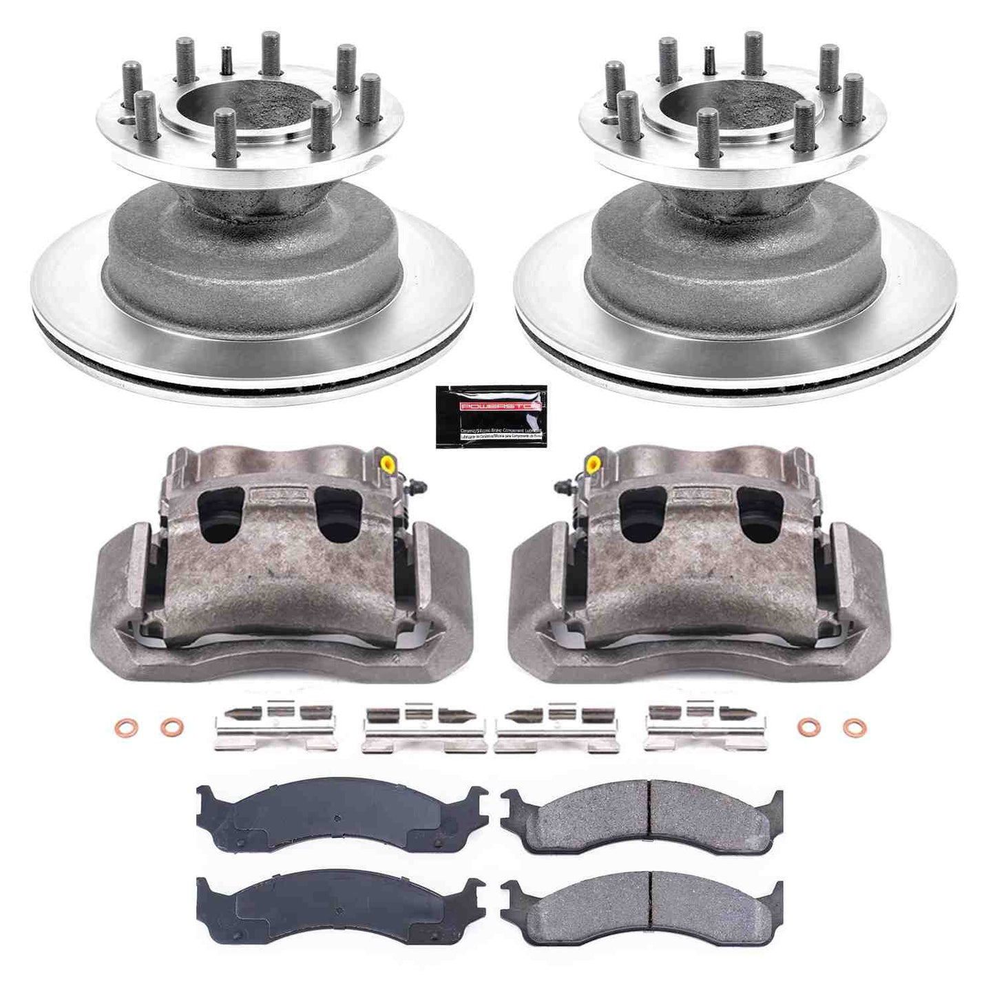 PowerStop Power Stop 99-02 Ford E-350 Econoline Club Wagon Front Autospecialty Brake Kit w/Calipers KCOE5084A