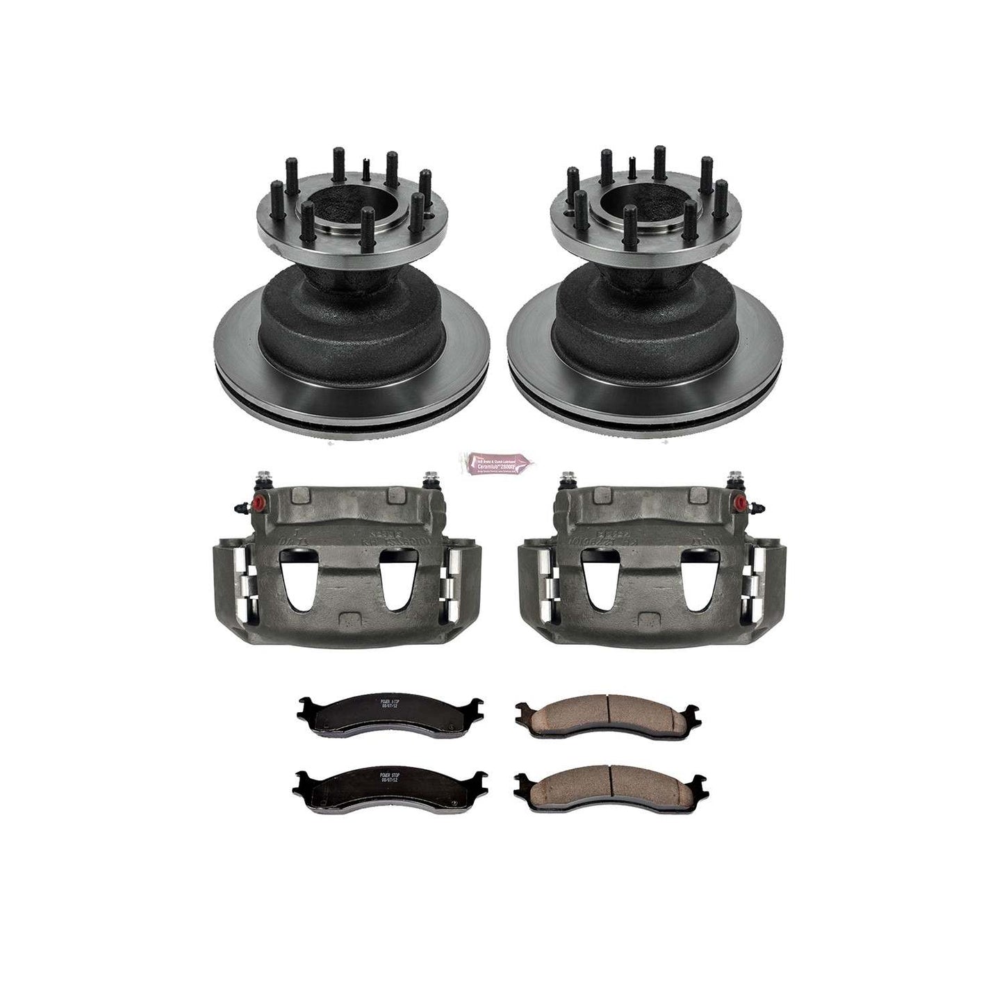 PowerStop Power Stop 03-05 Ford E-350 Club Wagon Front Autospecialty Brake Kit w/Calipers KCOE5084