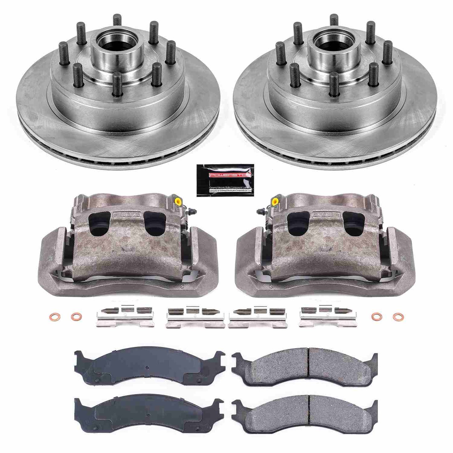 PowerStop Power Stop 99-02 Ford E-350 Econoline Club Wagon Front Autospecialty Brake Kit w/Calipers KCOE5088A