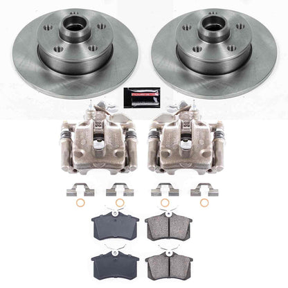 PowerStop Power Stop 94-99 Volkswagen Golf Rear Autospecialty Brake Kit w/Calipers KCOE512