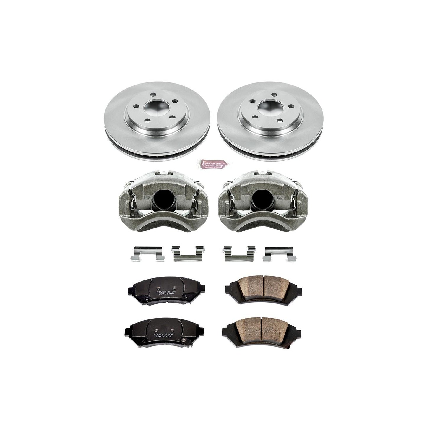 PowerStop Power Stop 2005 Buick LeSabre Front Autospecialty Brake Kit w/Calipers KCOE5137