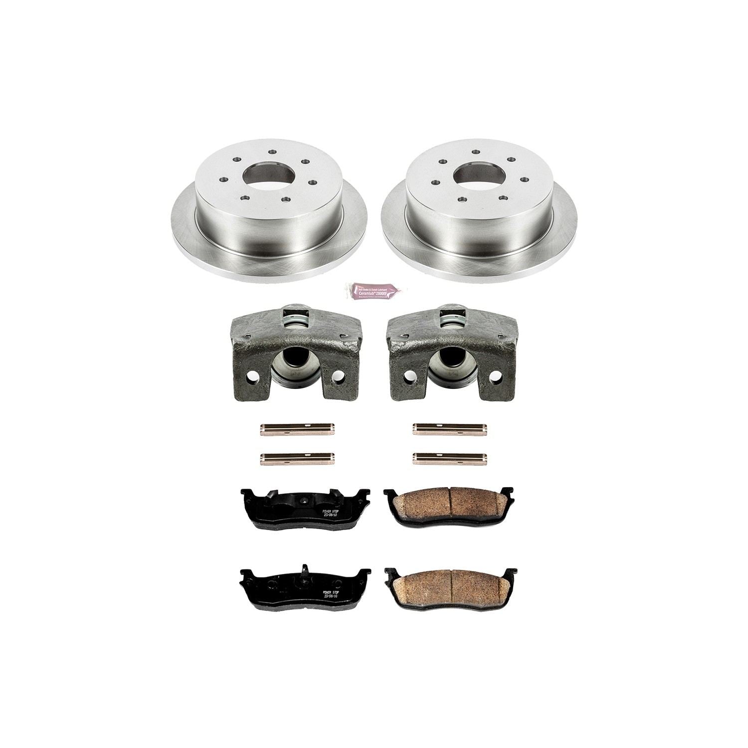 PowerStop Power Stop 00-03 Ford F-150 Rear Autospecialty Brake Kit w/Calipers KCOE5147