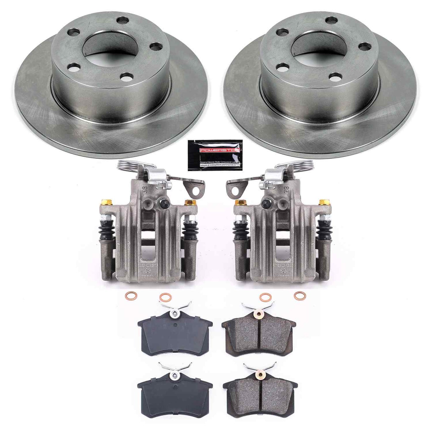 PowerStop Power Stop 98-04 Audi A6 Rear Autospecialty Brake Kit w/Calipers KCOE515