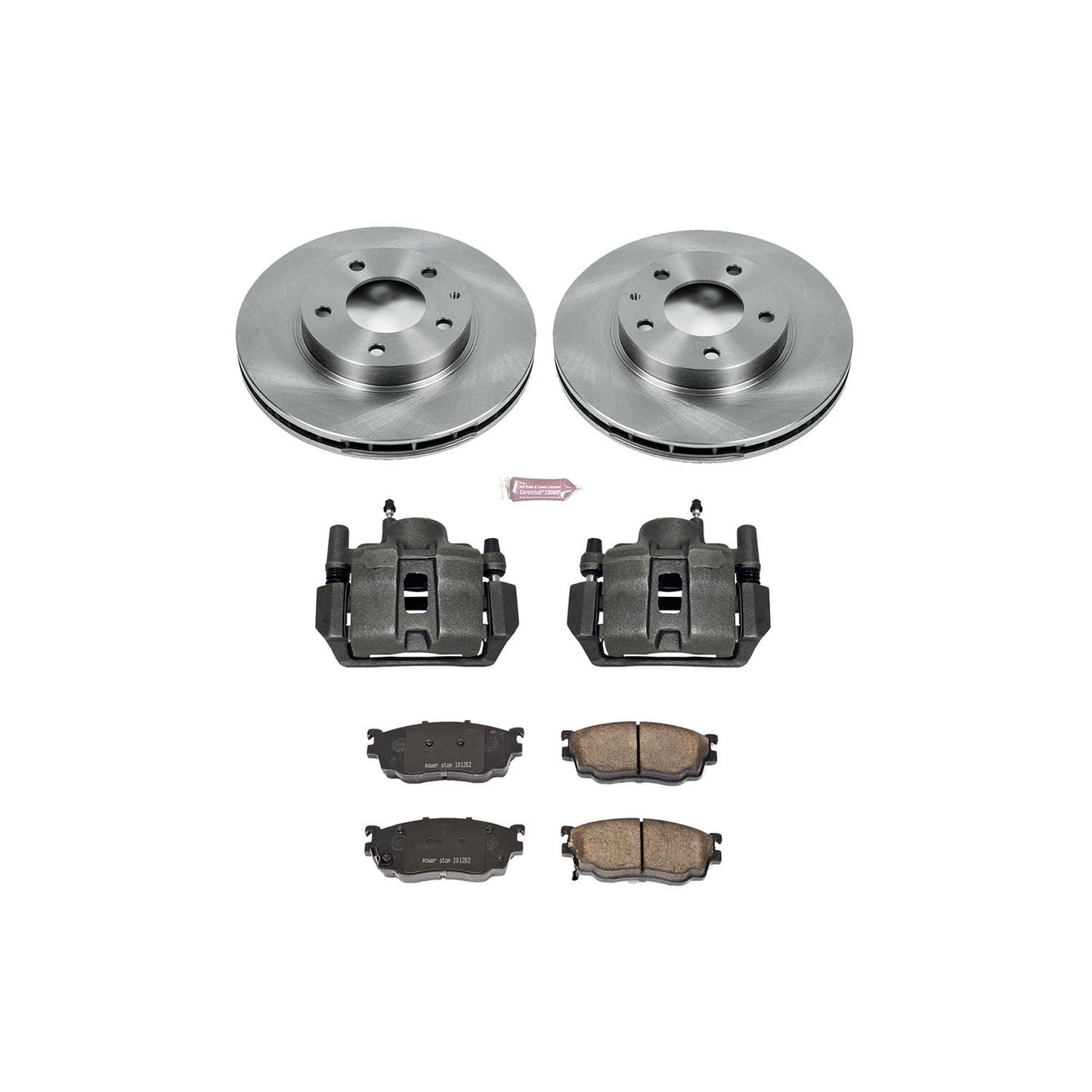 PowerStop Power Stop 98-02 Mazda 626 Front Autospecialty Brake Kit w/Calipers KCOE5169A