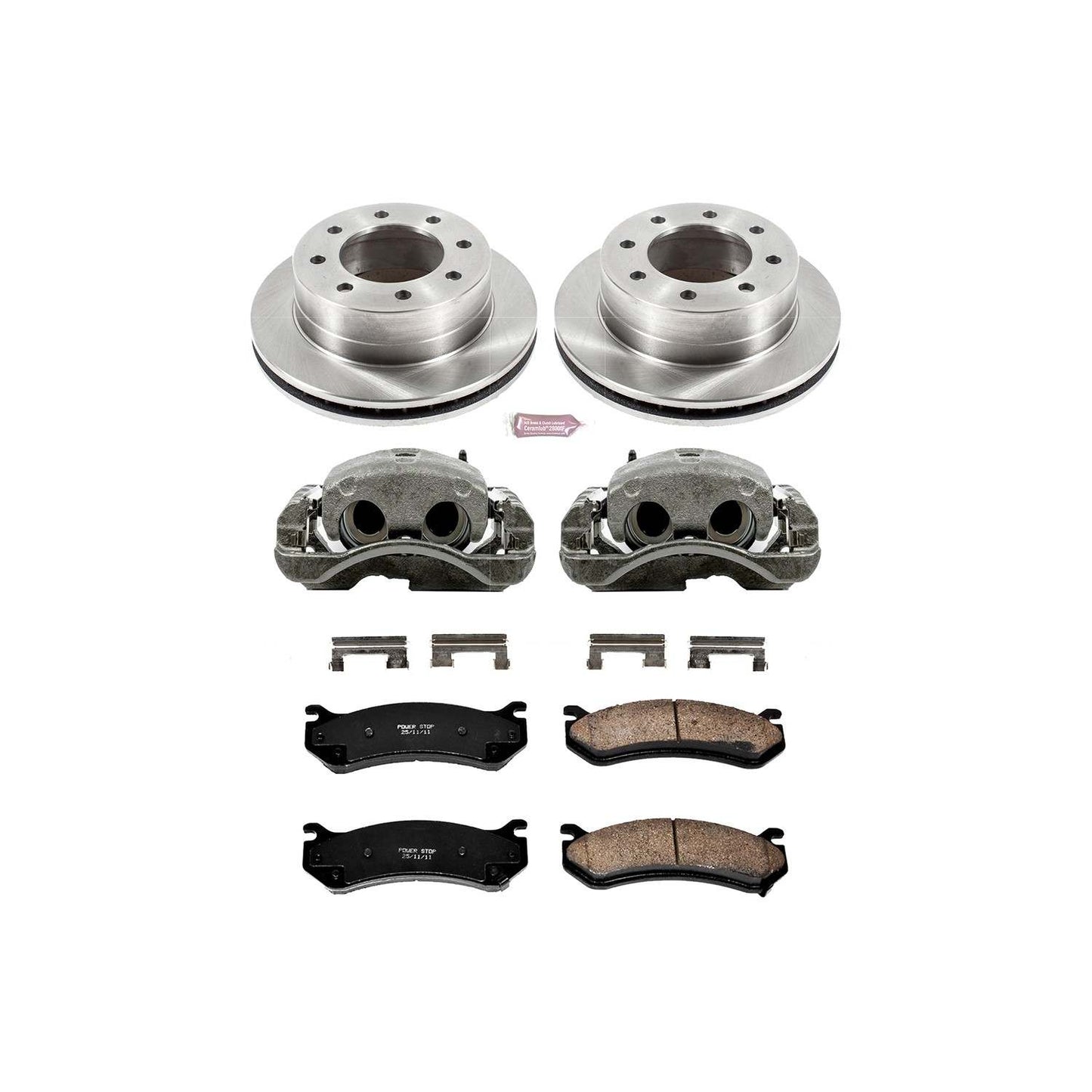 PowerStop Power Stop 2003 Chevrolet Silverado 1500 HD Rear Autospecialty Brake Kit w/Calipers KCOE5190