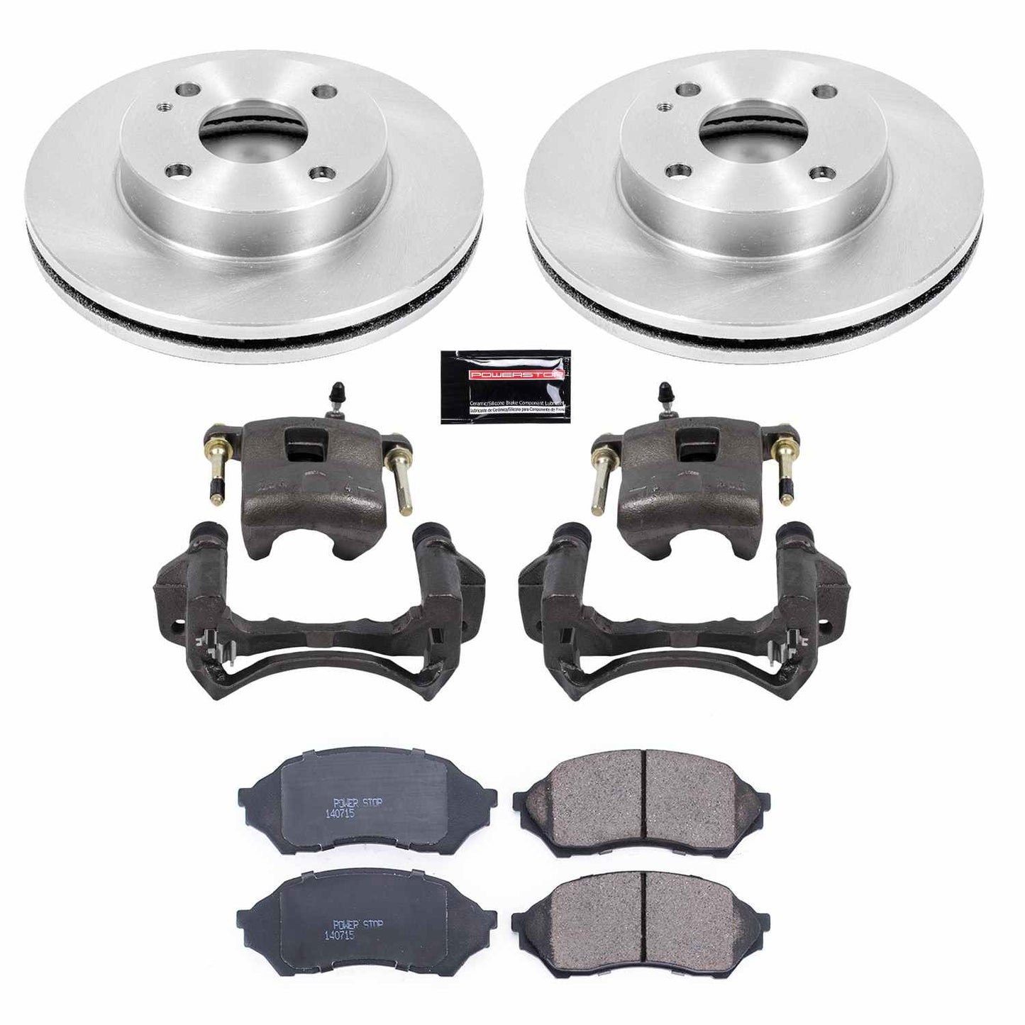 PowerStop Power Stop 99-01 Mazda Protege Front Autospecialty Brake Kit w/Calipers KCOE5202