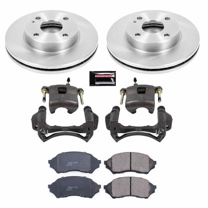 PowerStop Power Stop 99-01 Mazda Protege Front Autospecialty Brake Kit w/Calipers KCOE5202