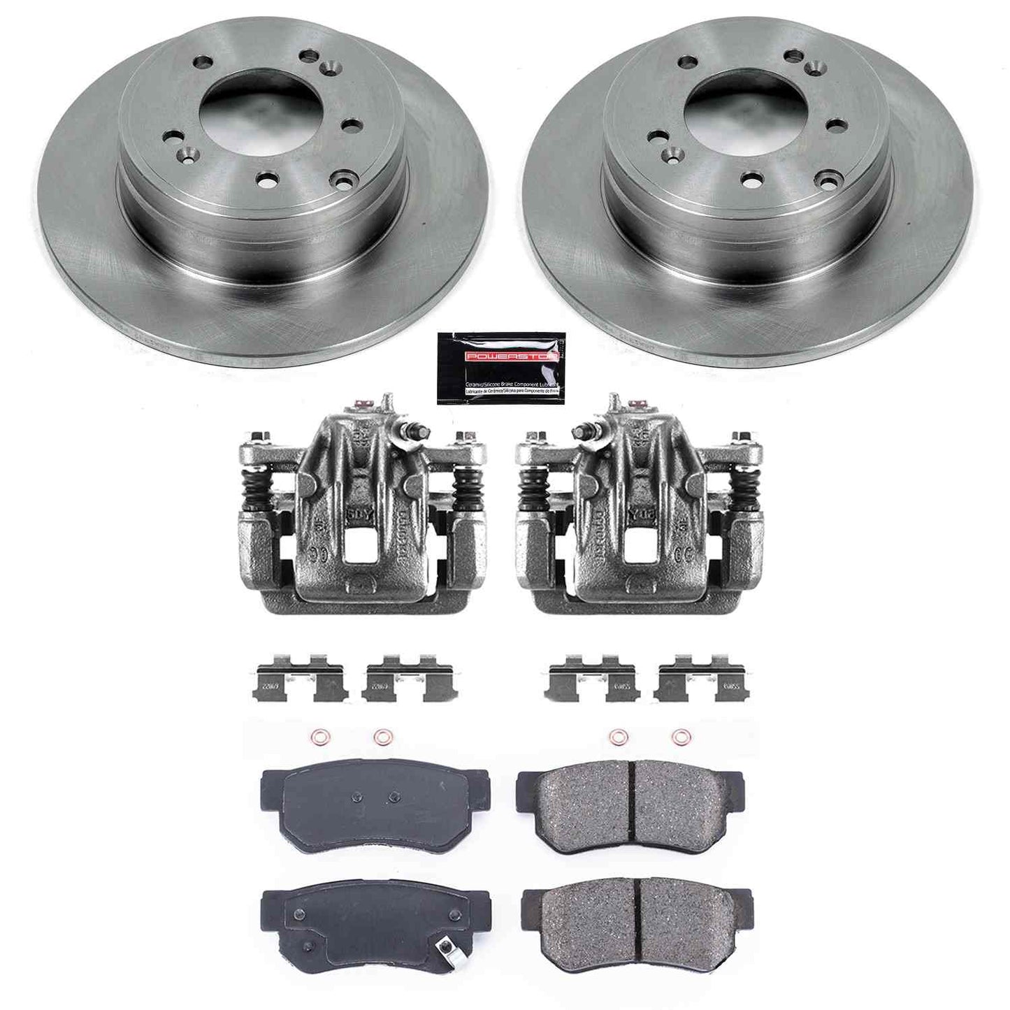 PowerStop Power Stop 06-08 Hyundai Sonata Rear Autospecialty Brake Kit w/Calipers KCOE5211A