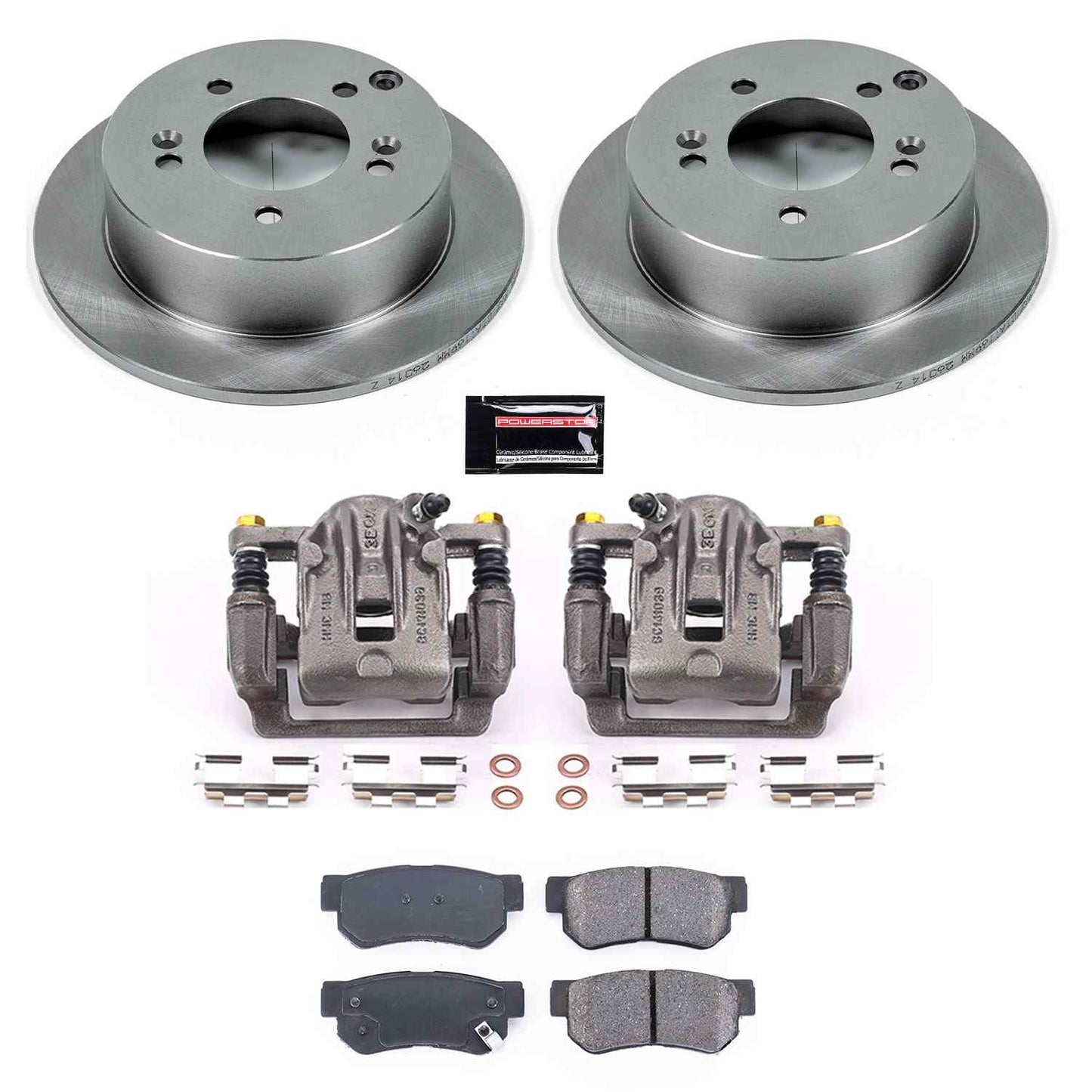 PowerStop Power Stop 2001 Hyundai XG300 Rear Autospecialty Brake Kit w/Calipers KCOE5214A