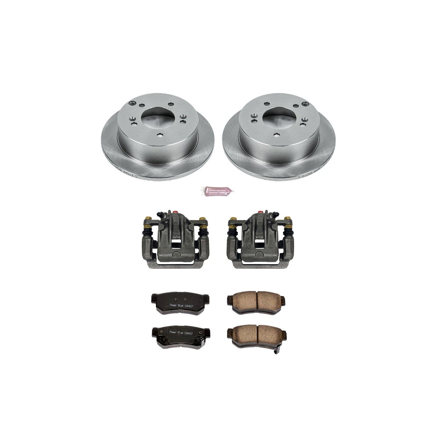 PowerStop Power Stop 06-08 Hyundai Sonata Rear Autospecialty Brake Kit w/Calipers KCOE5214