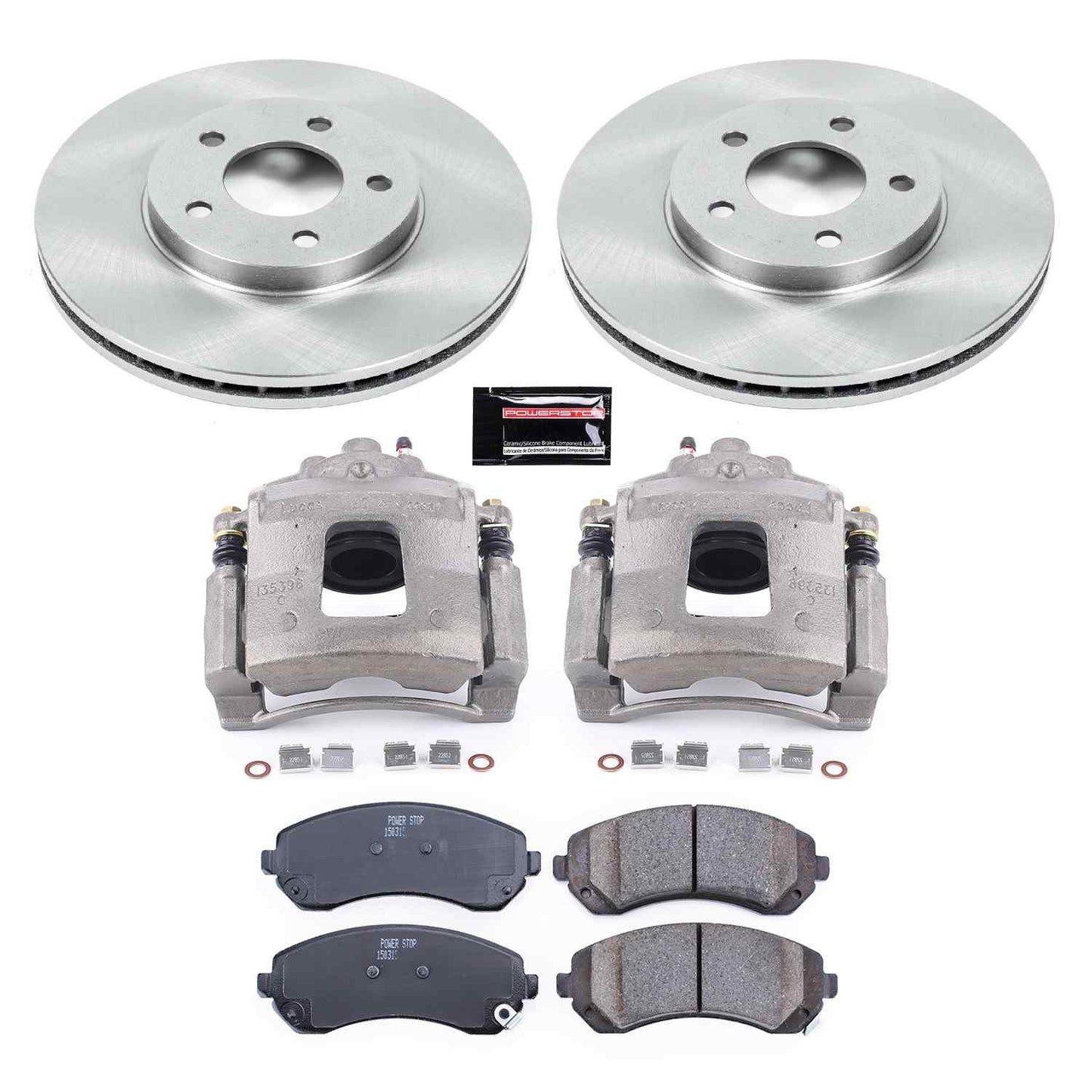 PowerStop Power Stop 02-06 Buick Rendezvous Front Autospecialty Brake Kit w/Calipers KCOE5234