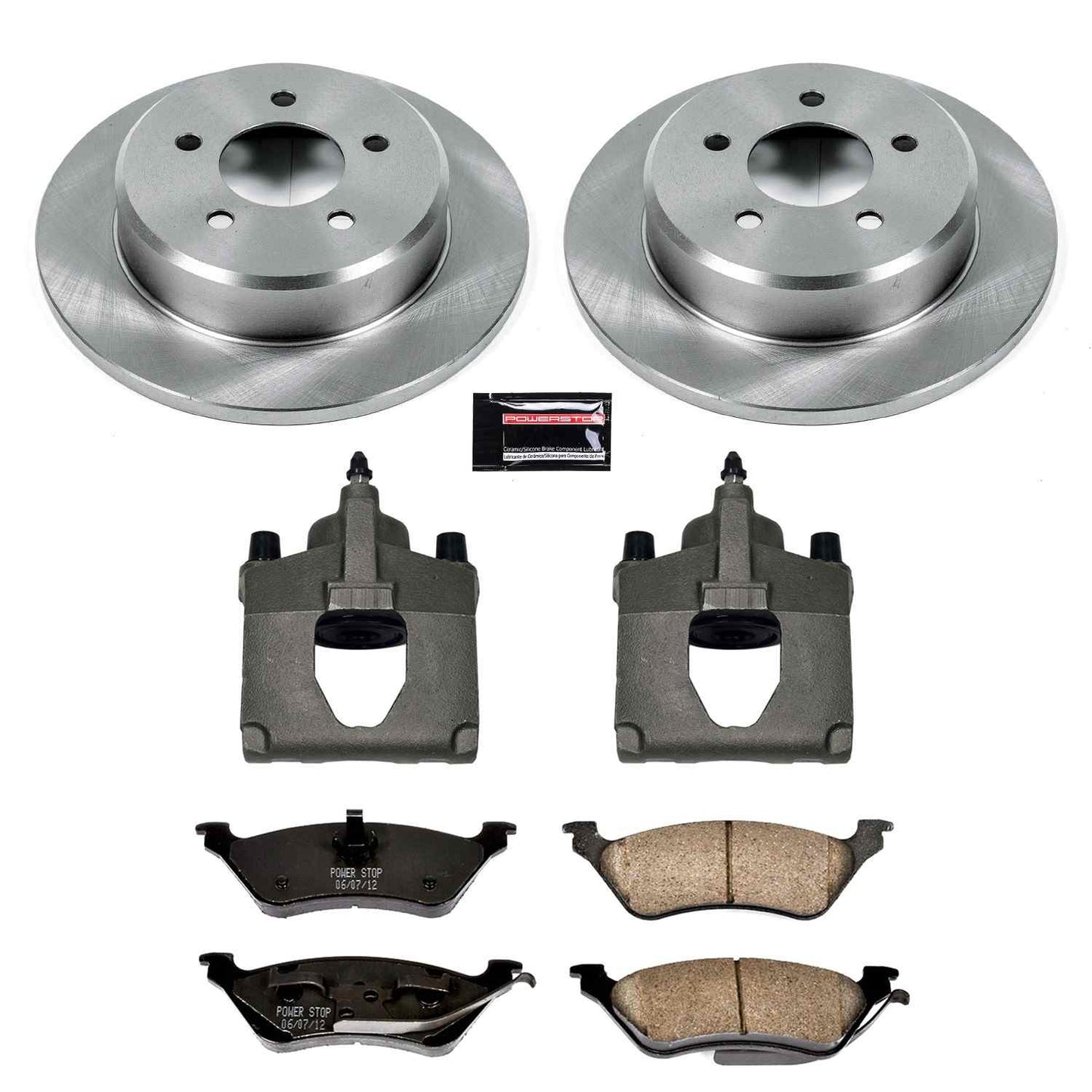 PowerStop Power Stop 01-07 Chrysler Town and Country Rear Autospecialty Brake Kit w/Calipers KCOE5248