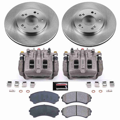 PowerStop Power Stop 04-11 Mitsubishi Endeavor Front Autospecialty Brake Kit w/Calipers KCOE5258