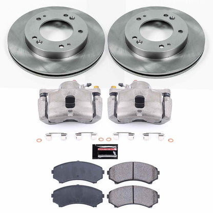 PowerStop Power Stop 2002 Honda Passport Front Autospecialty Brake Kit w/Calipers KCOE5259