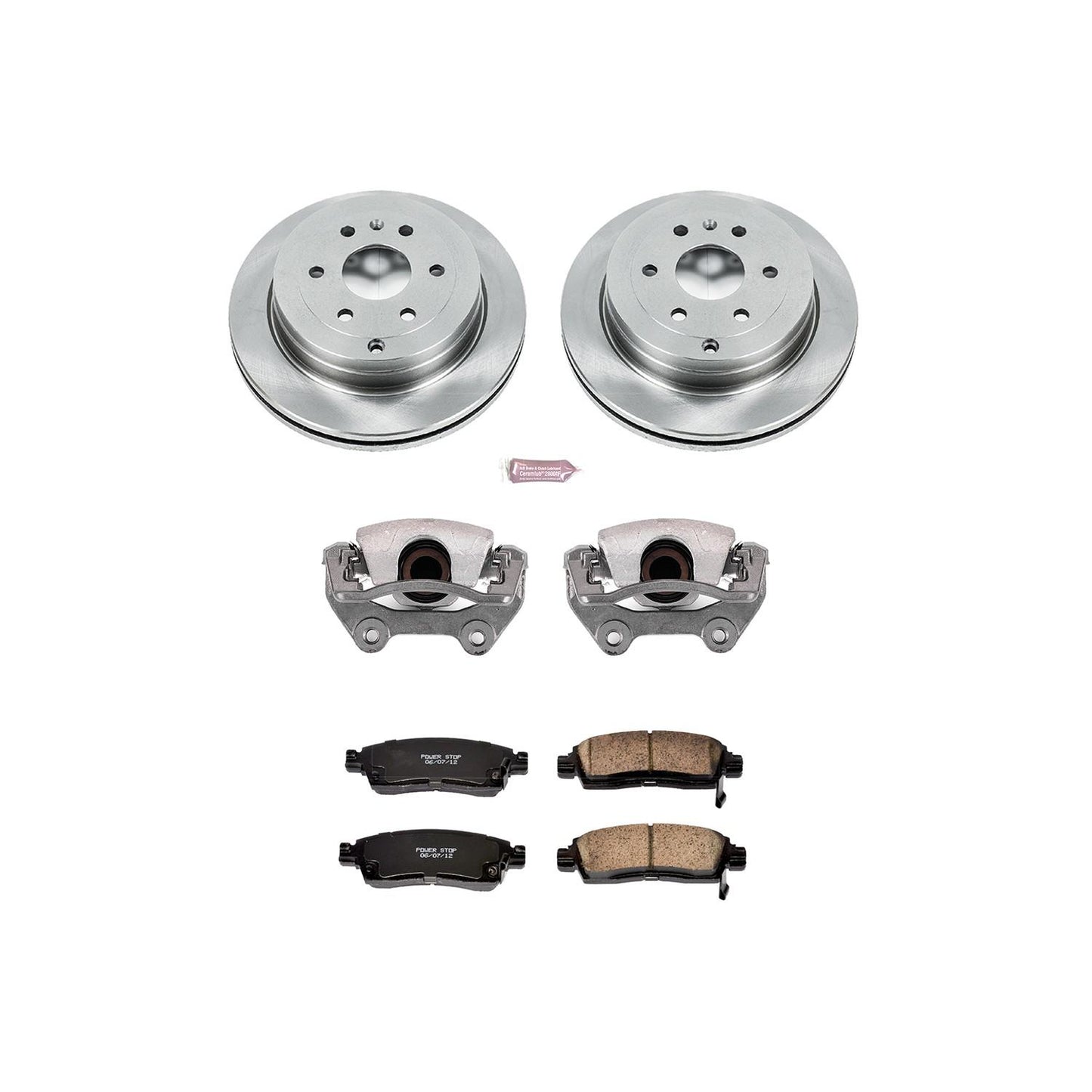 PowerStop Power Stop 08-17 Buick Enclave Rear Autospecialty Brake Kit w/Calipers KCOE5262